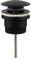 Válvula Clic Clac universal Black. Desagüe Push-up de lavabo y bidet, con acabado en negro mate. Tuerca de 1 1/4. Fabricada en latón