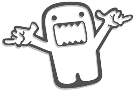 Decus DOMO KUN ALOA L 1003 (grau) // Sticker OEM JDM Style Aufkleber