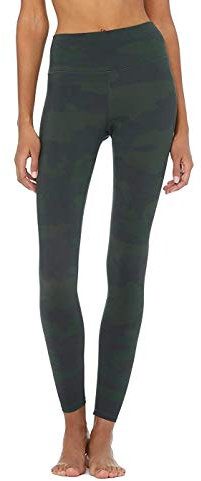 Alo Yoga Damen Vapor-Leggings mit hoher Taille Hose, Hunter Camouflage, S