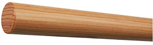 TIBU Lärche Holz Handlauf lackiert Ø 42 mm mit bearbeiteten Enden ohne Halter Länge: 4100 mm / 410 cm / 4,1 m Enden:gefast