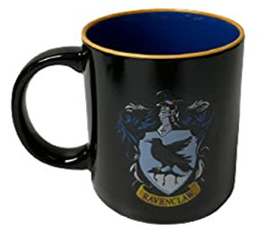 Harry Potter Ceramic Cereal Bowl & Mug All 4 Houses Hogwarts Crest Breakfast Set Gift (Ravenclaw Mug)