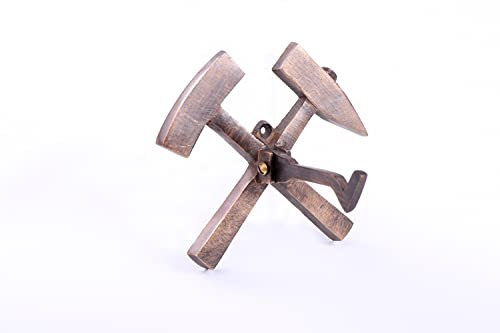 Bergbau Aufhänger Lampenhalter Schlägel & Eisen Grubenlampe