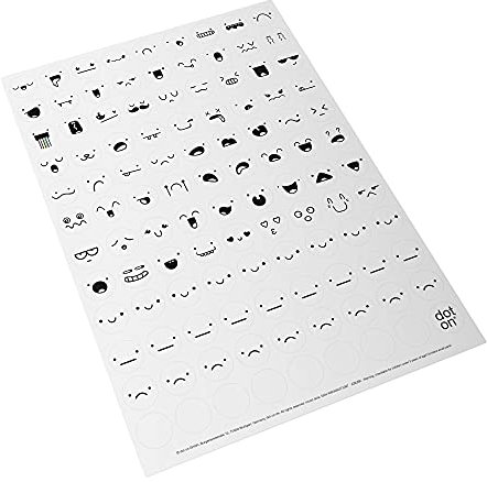 dot on Klebepunkte mood 20 mm | 107 Sticker | perfekt als Ergänzung für alle dot on Kalender | Aufkleber Klebepunkte dots Planen Organisation Stimmungstracker Motivation Dekoration