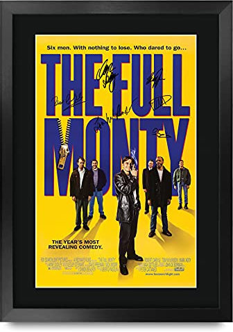 HWC Trading FR A3 The Full Monty Movie Poster Robert Carlyle Gifts Printed Poster Signed Autogramm Bild für Movie Memorabilia Fans - A3 Framed