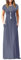GRECERELLE Maxi abito estivo da donna, casual, a maniche corte, con tasca, per tutti i giorni, vacanze, viaggi, maternità, A08 Viola Grigio, 3XL