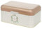 Lashuma Aufbewahrung Brot Rose 36x21 cm, Brotkiste Metall rosa, Brotbehälter groß mit Deckel