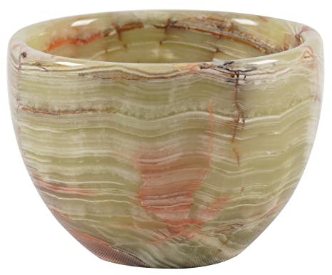 Radicaln Marble Shaving Bowl 3'' Green Onyx Handmade for Men - Soap Bowl Barber Accessories, Kit Bowl - for Shaving Gel