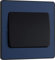 BG Electrical - Interruttore singolo da parete, a bilanciere largo, 2 vie, piastra frontale senza viti, bordi arrotondati, Evolve, blu opaco, 20 A, 16AX, PCDDB12WB