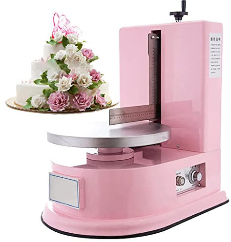 GBHJJ Cake Cream Automatic Scraper, Cake Butter Cream Spreading Machine, Birthday Cake Cream Smooth Coating Decoration Machine Cake Bread Cream Jam Spreader,Pink