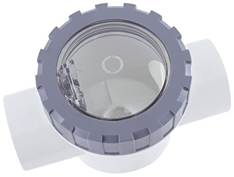 Abplag Pool Clear Rückschlagventil 3,8 cm PVC Rohr Rückschlagventil Ersatz Pool Armaturen 3,8 cm