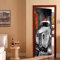 SSJCVD Retro-Auto Tür Aufkleber Türposter 77 x 200 Cm PVC Multicolor Dekorative 3D-Effekt Abnehmbare Türtapete Innentür Schlafzimmer Küche Bad Home Deko