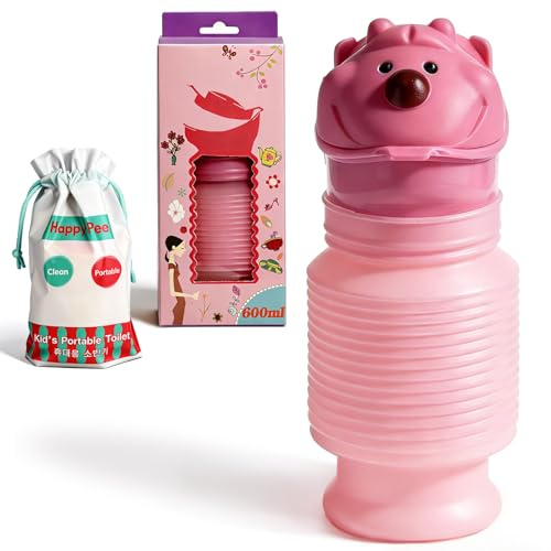 Topcloud Schrumpfbares Urinal, 600 ml, für Männer und Frauen, tragbar, mobiles Toilettentöpfchen, Urinflasche, wiederverwendbar, Notfall-Urinal für Camping, Auto, Reisen, Stau und Warteschlangen