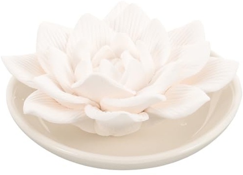 FUNOMOCYA Flower Shaped Essential Oil Diffuser Plaster Passive Diffuser for Home Bedroom Bathroom and Car Long Lasting Scent Stone Decor for Aromatherapy Ornaments