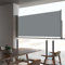Homgoday Cortina lateral retráctil para patio, 60 x 300 cm, gris, cortina de exterior para privacidad, balcón, toldo para soletenda, jardín, balcón o terraza