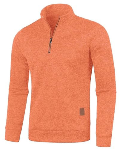 Fulidngzg herren pullover mit reißverschluss, Modern Norweger Winterpullover Strickpullover Langarm Half Zip Rollkragenpullover Sweatshirt Schwarz Warm Pulli Kaschmir Pullover Seemannspullover