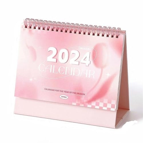 Tischkalender 2024-Jahreskalender, kreativer minimalistischer Kalender, Studentenbüro, Desktop-Dekoration, tragbarer Monatskalender for die Aufzeichnung von Ereignissen (Size : A3)