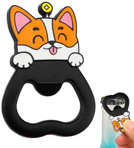 Simpatico apribottiglie – Cavatappi a forma di gatto portafortuna – Apribottiglie a forma di gatto, apribottiglie per birra a forma di cane, accessorio creativo da cuc regalo per birra e cucina