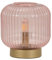 ValueLights | Blush Pink Ribbed Glass Portable Cordless Battery Powered Table Lamp | Table Lamps, Home Décor & Improvement Essential