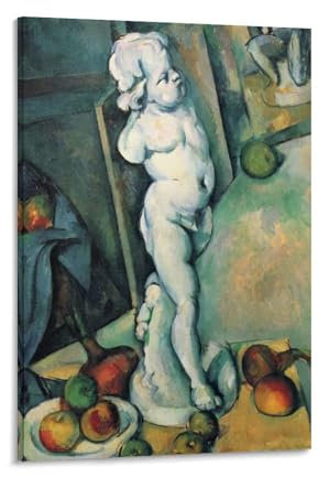 YOOSONG Maler-Poster Paul Cezanne Stillleben mit Gips, Amor, Wandkunst, Poster, Drucke, Heimdekoration, Bild, Leinwand, Gemälde, Poster, 20 x 30 cm