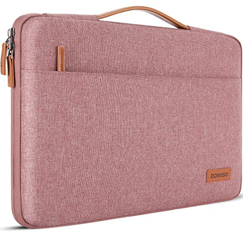 DOMISO 16 Zoll Wasserdicht Laptop Tasche Sleeve Case Notebook Hülle Schutzhülle für 16 Dell/HP Pavilion Envy/ThinkPad IdeaPad/ASUS Vivobook,Rosa
