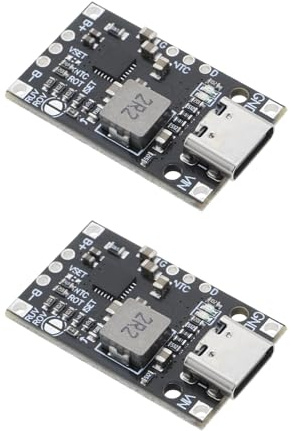 EMSea 2 Stück 2S 3S BMS Ladegerät Schutzplatine 30,8 X 18,3 X 5 Mm Lithium Batterie Boost Lademodul Geeignet für Lithium Oder Lithium Polymer Batterien