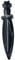 AtkitS Cristal Obsidiana Natural Daga Cristal Tallado corazón Cuchillo artesanías Hombres Regalos Magia talismán Bruja Suministros (Size : 1PCS)