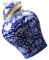 Yardenfun Blaues Und Weißes Porzellan Tee Vorratsglas Multifunktions Aufbewahrungsbehälter Antikes Teeglas Kanister Für Losen Tee Chinesisches Teeglas Trockenfrüchte Glas Praktischer