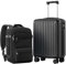 COOLIFE Handgepäck Koffer 55X40X20cm und Kabinen Rucksack 20L(40X25X20cm) Set für EasyJet Flugzeug Handgepäck Kabinengepäck Hartschlagenkoffer Reiserucksack Klein mit TSA-Schloss
