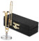 KONTONTY Kupfer Miniatur Posaune Winziges Musikinstrument Spielzeug Mini Instrument Figuren Puppenhaus Accessoire Unikat