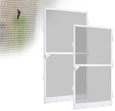 JOIEYOU FLiegengittertür, 95x210cm FLiegengitter Balkontür mit Rahmen Insektenschutz Fliegentür schneidbar Fiberglasgewebe Fliegennetz Tür für Balkon & Terrasse
