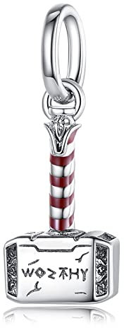 MITSOKU Charms Kleiner Hammer 925 Sterling Silber Anhänger Perlen für Armbänder und Halsketten Schmuck Geschenke für Frauen
