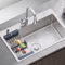Rivorne Fregadero De Cocina De Acero Inoxidable 304, Fregadero Grande De Un Solo Tazón con Escurridor Engrosado/Cesta Ajustable/Tubo De Drenaje para Barra De Cocina Y Hogar, 75 X 40 Cm.(75 * 40cm)