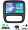 2G+32G Autoradio mit Navi für Opel Vivaro B/Renault Trafic/FIAT Talento/Nissan NV300 mit Carplay Wireless Android Auto,Android 13 Radio 2 DIN mit 9 Zoll Bildschirm,Bluetooth WiFi SWC+Rückfahrkamera