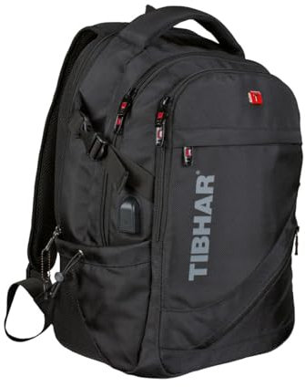 Tibhar Shanghai, schwarz/Rucksack/Tischtennis