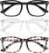 Reading Glasses for Women Blue Light Blocking Glasses Filter UV Square Readers Glasses for Men and Women 3 Pack Reader +3.50