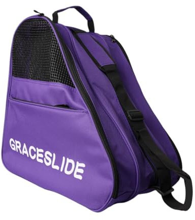 Harilla Rollschuh-Tasche, Inline-Skate-Tasche für Kinder, Premium-Schlittschuh-Taschen für Kinde Erwachsene, Lila