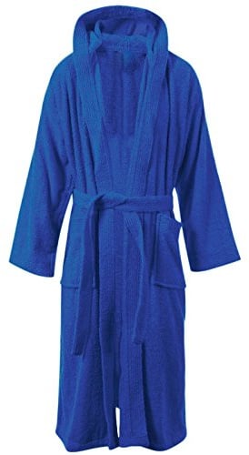 Stylo Online Unisex 100% Egyptian Cotton Luxury Towelling Bathrobe – Super Soft Shawl Collar & Hooded Dressing Gown with Belt & Pockets, Terry Towel Housecoat Nightwear Loungewear Robe