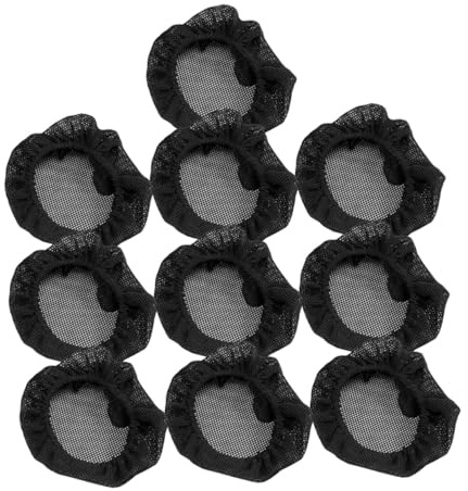 WRITWAA 10 Stück Teiliges Haarnetz für Dutt Leichtes Elastisches Ballett Haarschmuck für Mädchen Unsichtbares Haarnetz Dutt Cover Atmungsaktives Tanzzubehör für Frauen und Tänzerinnen