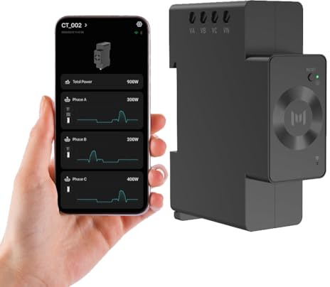 Marstek Venus E 3.0 CT002 3-Phasen Intelligenter Zähler: Smarter Meter für Drei- oder Einphasenanlagen, 0% MwSt, Unterstützt WLAN, Bluetooth, Photovoltaikbereit, Schnelle Anpassung, Spart Stromkosten