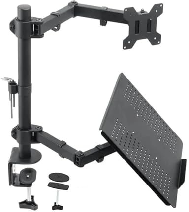 Monitor stand， Monitor And Laptop Mount Adjustable Arm With Tray Desktop Computer Support For 17 To 23in Screens ，parts