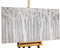 KunstLoft Leinwandbild | 100% HANDGEMALT | 140x70cm | Gemälde 'Whispering Trees' | Abstrakt | Grau | Wandbild Wohnzimmer