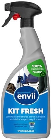 Envii Kit Fresh – Effective Sweat Odour Remover for Clothes & Sports Equipment, Natural Boxing Glove Deodoriser Spray to Use on Trainers, Gym Kit & Clothes, Shoe Odour Eliminator 750ml Spray