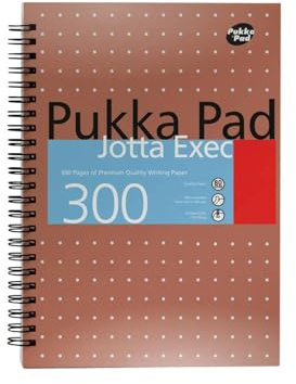 Pukka Jotta Executive A4 Notebook Plus Wirebound 4 Hole Punched Feint Ruled 300 Pages