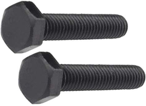 Xiedeai Ferramenta Esterno Esagonale Bulloni - Acciaio Carbonio 8.8 Grado Alta Resistenza Esagono Allungamento Bullone Meccanico Nero Vite M10