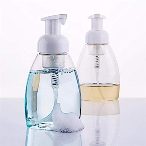 ZHOUBA 250ml Foaming Soap Pump Shampoo Dispenser Lotion Liquid Foam Bottle Container Random Color