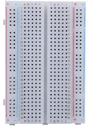 Fafeicy 400 Breadboard, 400 Tie-Points Breadboard, 400 Tie Point Solderless Prototype PCB Board Kit for Arduino Proto Shield Distribution Connecting Blocks 85 x 55mm/3.35 x 2.17in(1 Pack)