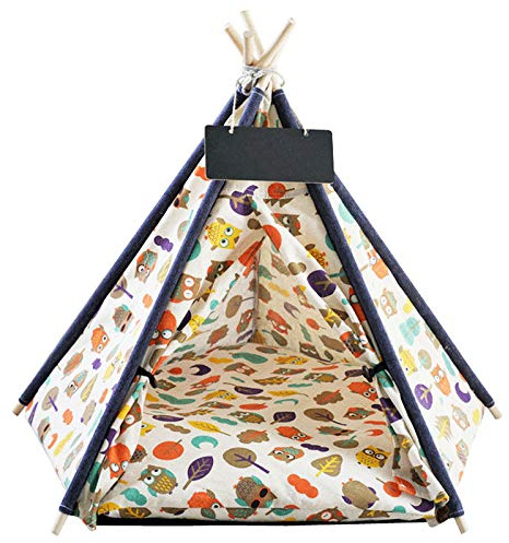 Pettimania Tipi mit Eulenprint für Hunde