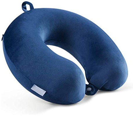 SMSOM Reisekissen für Auto & Flugzeug Halsstütze mit Reisetasche - Memory Foam Travel Accessoires Waschbare Waschbare Multifunktions-Nackenkissen für Power Nap auf Flug
