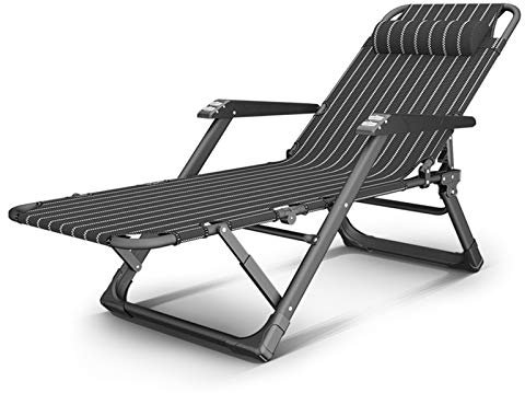 Sonnenliege aus Metall, klappbare Sonnenliege, verstellbarer Gartenstuhl 200 kg max. Statische Belastung, rostbeständig, Gartenmöbel für den Strandpool, Außenterrasse, Campingfüße, Stahl c318 (Größe: