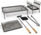 Hickory Summit Parrilla argentina - Parrillas argentinas - Parrilla Santa Maria - Juego de parrilla argentina con todas las herramientas incluidas - BBQ Parrillas Asado